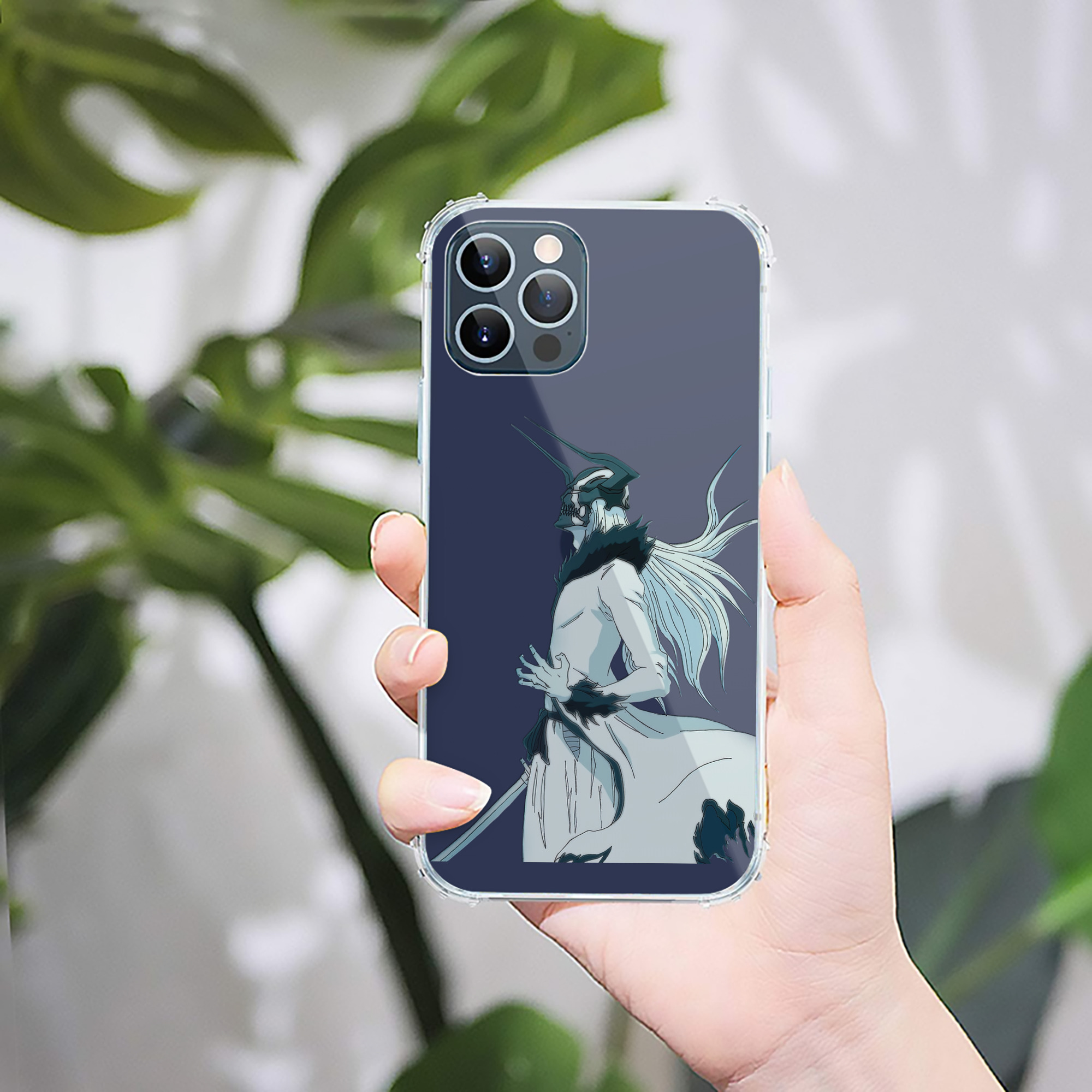 ブリーチ 黒崎一護（くろさき いちご）BLEACH Kurosaki Ichigo 【iPhone 12シリーズ対応】透明スマホケース（クリアソフトケース）